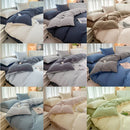 GobekUsa Solid Color Brush Fabric Bedding Set - 4 Pieces