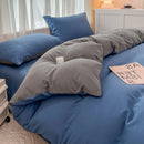 GobekUsa Solid Color Brush Fabric Bedding Set - 4 Pieces