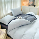 GobekUsa Solid Color Brush Fabric Bedding Set - 4 Pieces