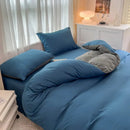 GobekUsa Solid Color Brush Fabric Bedding Set - 4 Pieces