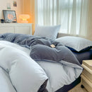 GobekUsa Solid Color Brush Fabric Bedding Set - 4 Pieces