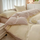 GobekUsa Solid Color Brush Fabric Bedding Set - 4 Pieces