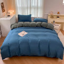 GobekUsa Solid Color Brush Fabric Bedding Set - 4 Pieces