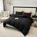 GobekUsa Solid Color Brushed Duvet Cover Set