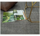 Hand Woven Solid Gray Blended Wool Area Rug