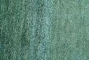 Solid Green Hand knotted Contemporary Custom Made wool Area Rug