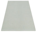Solid Ivory White Hand made Dari Multi size 5x8, 5x7 and 8x11 Area Rug, Layering, Kids Rug | SOL7