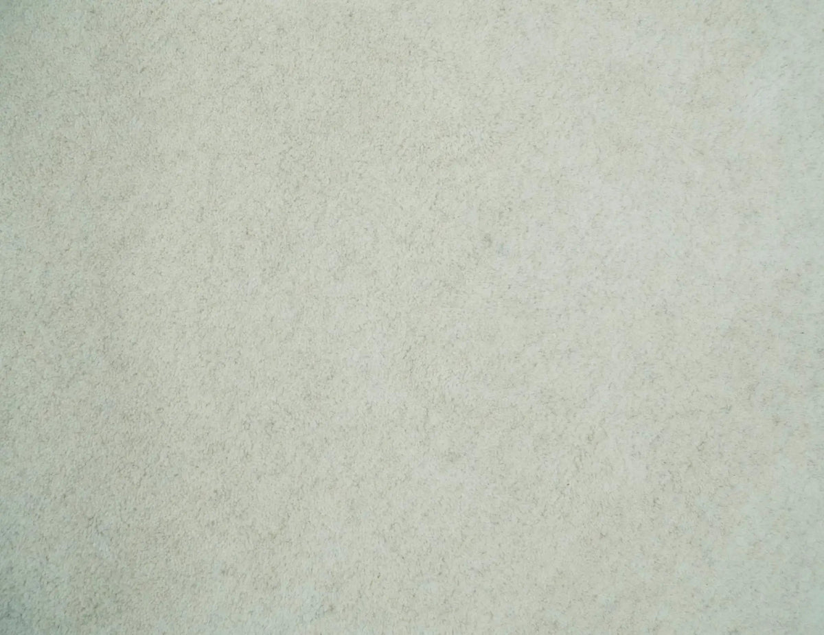 Ivory White Hand Tufted Wool Area Rug - Custom Layering Size, photo 6 of 11