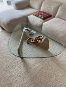 Solid Ivory Wool Felted Chunky Hand Woven Contemporary Area Rug