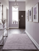 Lavender Purple Scandinavian Area Rug 5x7 - Blended Wool Flatwoven by The Rug Decor