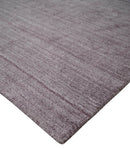 Lavender Purple Scandinavian Area Rug 5x7 - Blended Wool Flatwoven by The Rug Decor