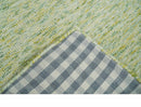 Moss Green Ivory Gold Abstract Wool Hand Tufted Area Rug - Custom Made by The Rug Decor