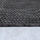 Solid Outdoor Rug for Patio or Balcony weatherproof in Mottled Anthracite