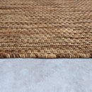 Solid Outdoor Rug for Patio or Balcony weatherproof in Mottled Brown Beige