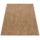Solid Outdoor Rug for Patio or Balcony weatherproof in Mottled Brown Beige