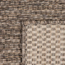 Solid Outdoor Rug for Patio or Balcony weatherproof in Mottled Brown