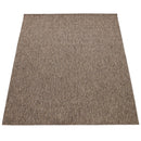 Solid Outdoor Rug for Patio or Balcony weatherproof in Mottled Brown