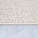 Solid Outdoor Rug for Patio or Balcony weatherproof in Mottled Cream