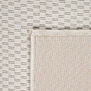 Solid Outdoor Rug for Patio or Balcony weatherproof in Mottled Cream