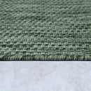 Solid Outdoor Rug for Patio or Balcony weatherproof in Mottled Dark Green