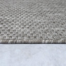 Solid Outdoor Rug for Patio or Balcony weatherproof in Mottled Grey