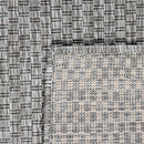 Solid Outdoor Rug for Patio or Balcony weatherproof in Mottled Grey