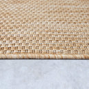Solid Outdoor Rug for Patio or Balcony weatherproof Mottled Light-Brown Beige
