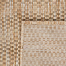 Solid Outdoor Rug for Patio or Balcony weatherproof Mottled Light-Brown Beige
