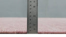 Solid Pink 8x10 Modern Contemporary Hand knotted wool Area Rug by The Rug Decor