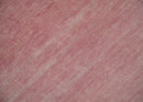 Solid Pink 8x10 Modern Contemporary Hand knotted wool Area Rug by The Rug Decor