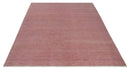 Solid Pink 8x10 Modern Contemporary Hand knotted wool Area Rug by The Rug Decor