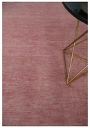 Solid Pink 8x10 Modern Contemporary Hand knotted wool Area Rug by The Rug Decor