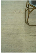Solid Plain Beige and Charcoal Hand loom Multi size wool area Rug