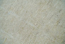 Solid plane Beige Hand Knotted 8.7x9.8 Wool Area Rug by The Rug Decor