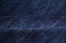 Solid Plane Navy Blue Hand knotted Modern 8x10 wool Area Rug