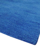 Blue Wool Hand Tufted Contemporary Area Rug Solid Modern Style by The Rug Decor