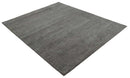 Solid Charcoal Woolen Hand Tufted contemporary area Rug