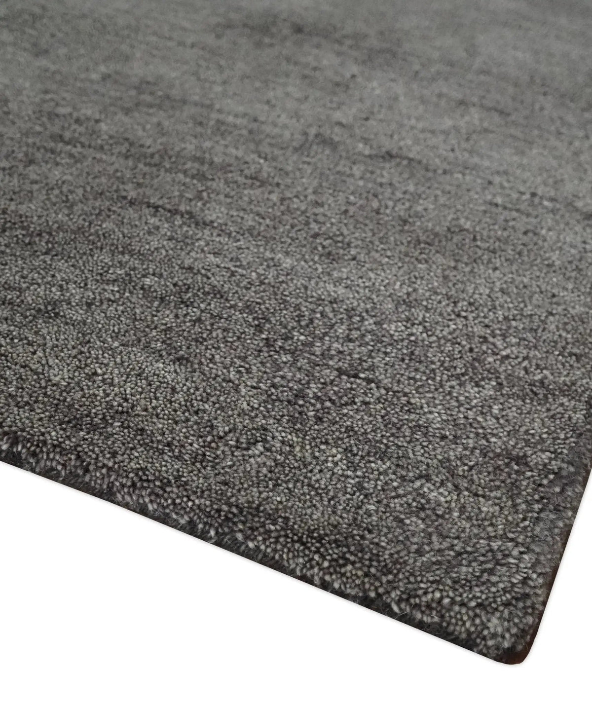 Charcoal Premium Wool Gabbeh Area Rug - Hand Tufted Contemporary, photo 6 of 10