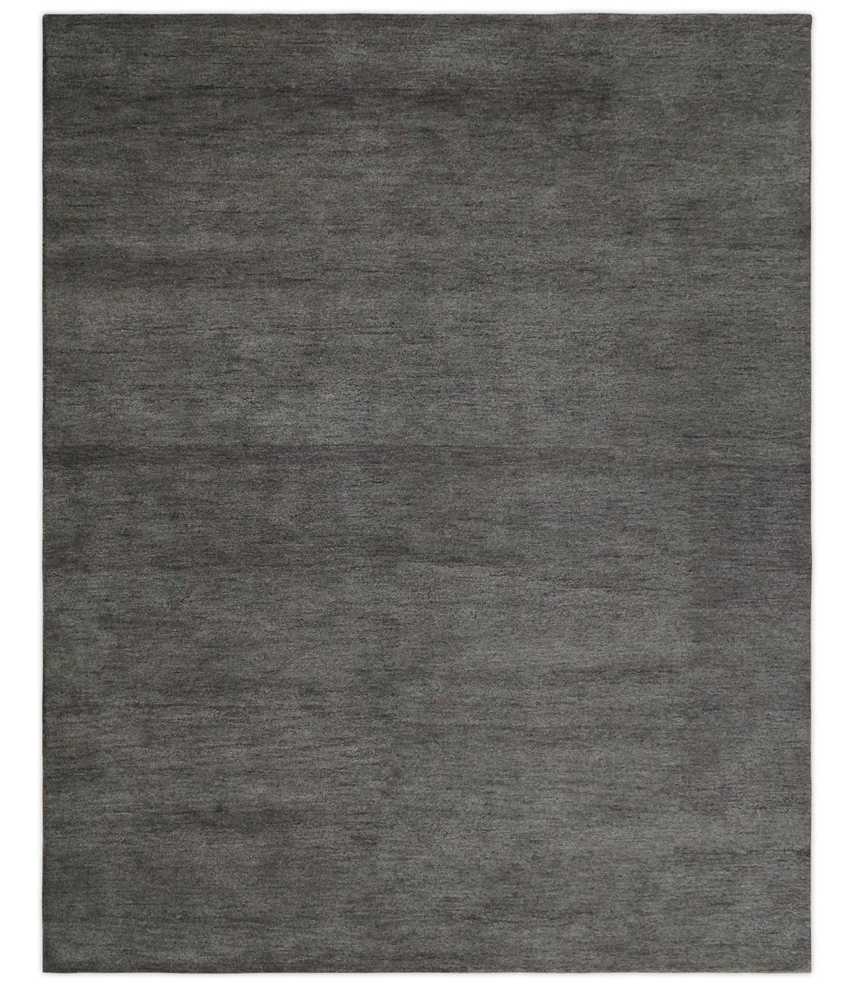 Charcoal Premium Wool Gabbeh Area Rug - Hand Tufted Contemporary