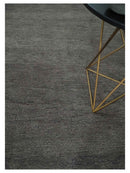 Solid Charcoal Woolen Hand Tufted contemporary area Rug