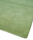 Green Hand Tufted Wool Area Rug Contemporary Minimalist Plush Luxury Finish Design by The Rug Decor
