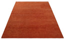 Solid Plane Rust Woolen Hand Tufted 8x10 wool Rug by The Rug Decor