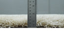 Solid Plush and Soft 3x5, 4x6 and 5x7 Hand Woven Shag Ivory Area Rug | SHAG1