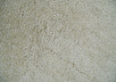 Solid Plush and Soft 3x5, 4x6 and 5x7 Hand Woven Shag Ivory Area Rug | SHAG1