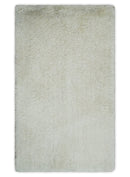 Solid Plush and Soft 3x5, 4x6 and 5x7 Hand Woven Shag Ivory Area Rug | SHAG1