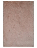 Solid Plush and Soft 3x5, 4x6 and 5x7 Hand Woven Shag Peach Area Rug | SHAG11