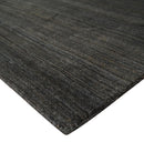 Solid Shaded Charcoal Shaded Scandinavian 5x7 Blended Wool Flatwoven Area Rug | HL34