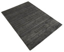 Solid Shaded Charcoal Shaded Scandinavian 5x7 Blended Wool Flatwoven Area Rug | HL34