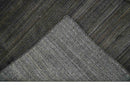 Charcoal Shaded Blended Wool Area Rug 5x7 - Scandinavian Flatweave