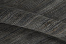 Solid Shaded Charcoal Shaded Scandinavian 5x7 Blended Wool Flatwoven Area Rug | HL34